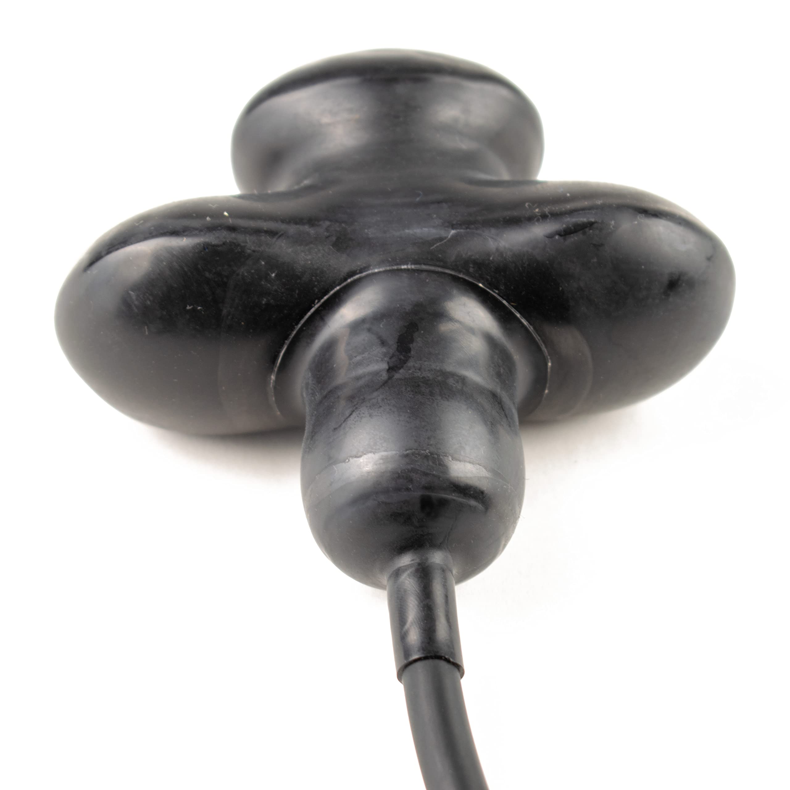 Rubberfashion Latex Knebel - Mundknebel aufblasbar - Gag Butterfly für Damen und Herren schwarz Einheitsgröße