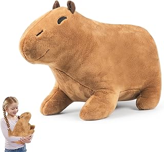 BOUNONT Capybara Stuffed Animal,11.8in Capybara Plush Toy Cute Rodent Capybara Plushie Doll,Super Soft Stuffed Capybara Plush Pillow,Capybara Gifts for Kids Adults(30cm Standed)
