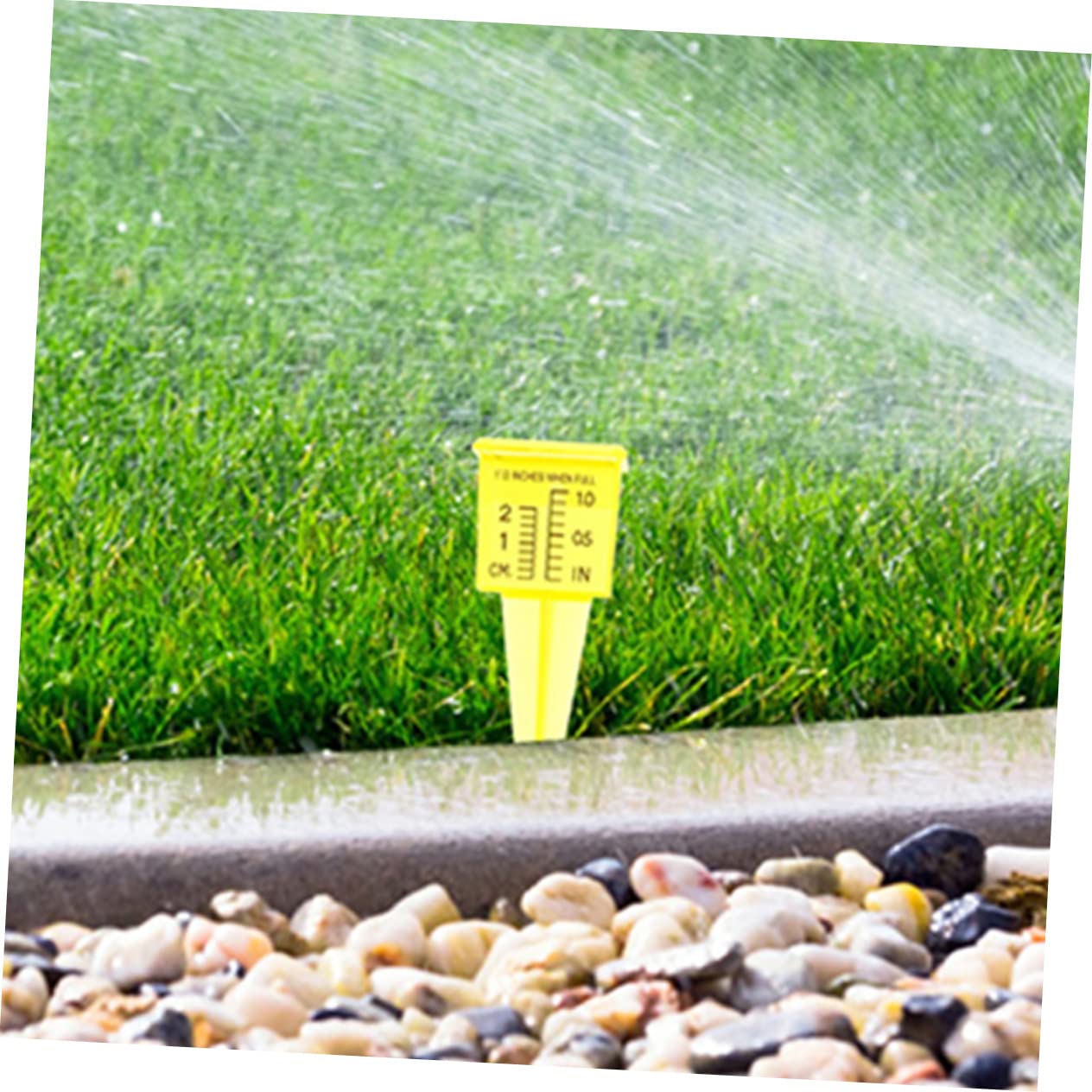 Milisten 25 Pièces Jauge D'arrosage Piquets De Mesure De La Pluie Arroseurs d'eau Piquet De Pluviomètre Tasse à Mesurer Les Précipitations Pluviomètre Agricole Évalué Solaire Gaie Plastique