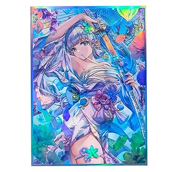 ホログラフィックイラストカード Amazon.co.jp: 50枚(神里綾香)ホログラフィック標準サイズカード