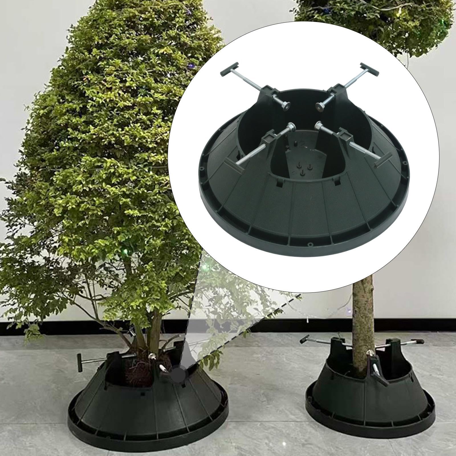 Générique Support de Sapin de Noël Base Trépied Support Arbre Sapin Pied Réservoir d'eau Structure Robuste en PP Adapté Aux Appartements Décoration Intérieure, M