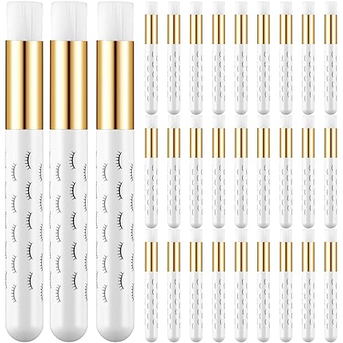 30 piezas de cepillo de champú para pestañas, cepillo limpiador de pestañas, cepillo de limpieza de extensiones de pestañas, cepillo limpiador