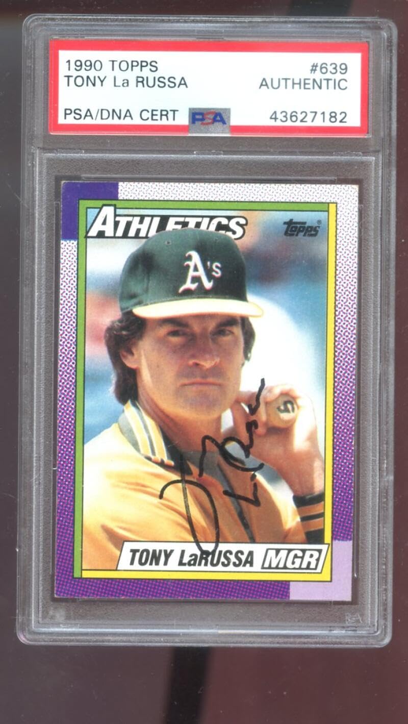 Amazon.com: 1990 Topps #639 Tony LaRussa La Russa AUTO SIGNED