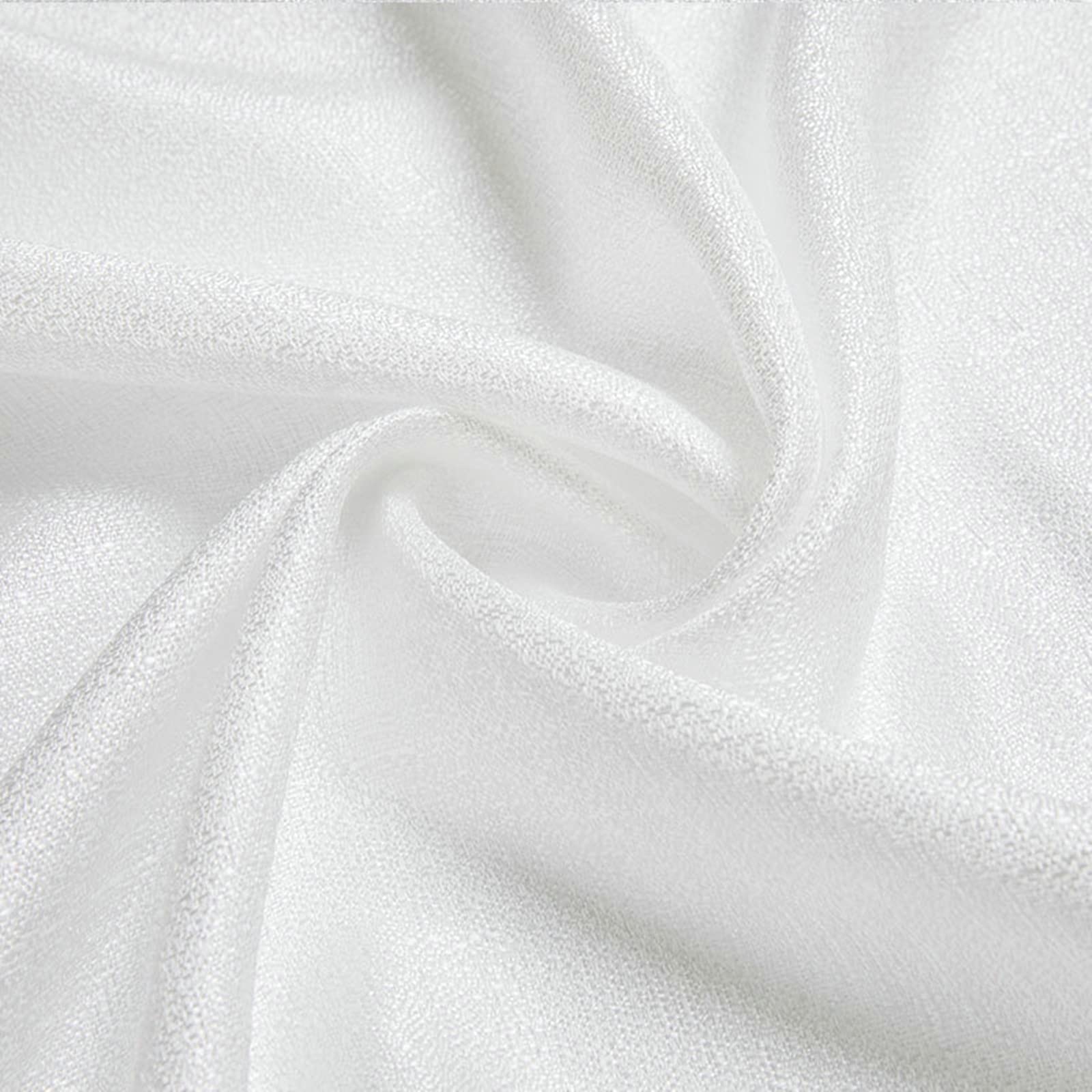 Cortina Cocina Blanca 2 Piezas 107Wx229L CM Poliester Ventana Cortinas con Ojales Cortinas Sólidas para Cocina Decoración Moderna y Elegante Cortinas de Ventana