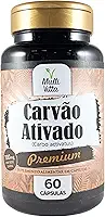 Carvão Vegetal 700mg 60 Cápsulas Carvão Ativado Suplemento Digestivo 2 Cápsulas por Dose Multi Vitta