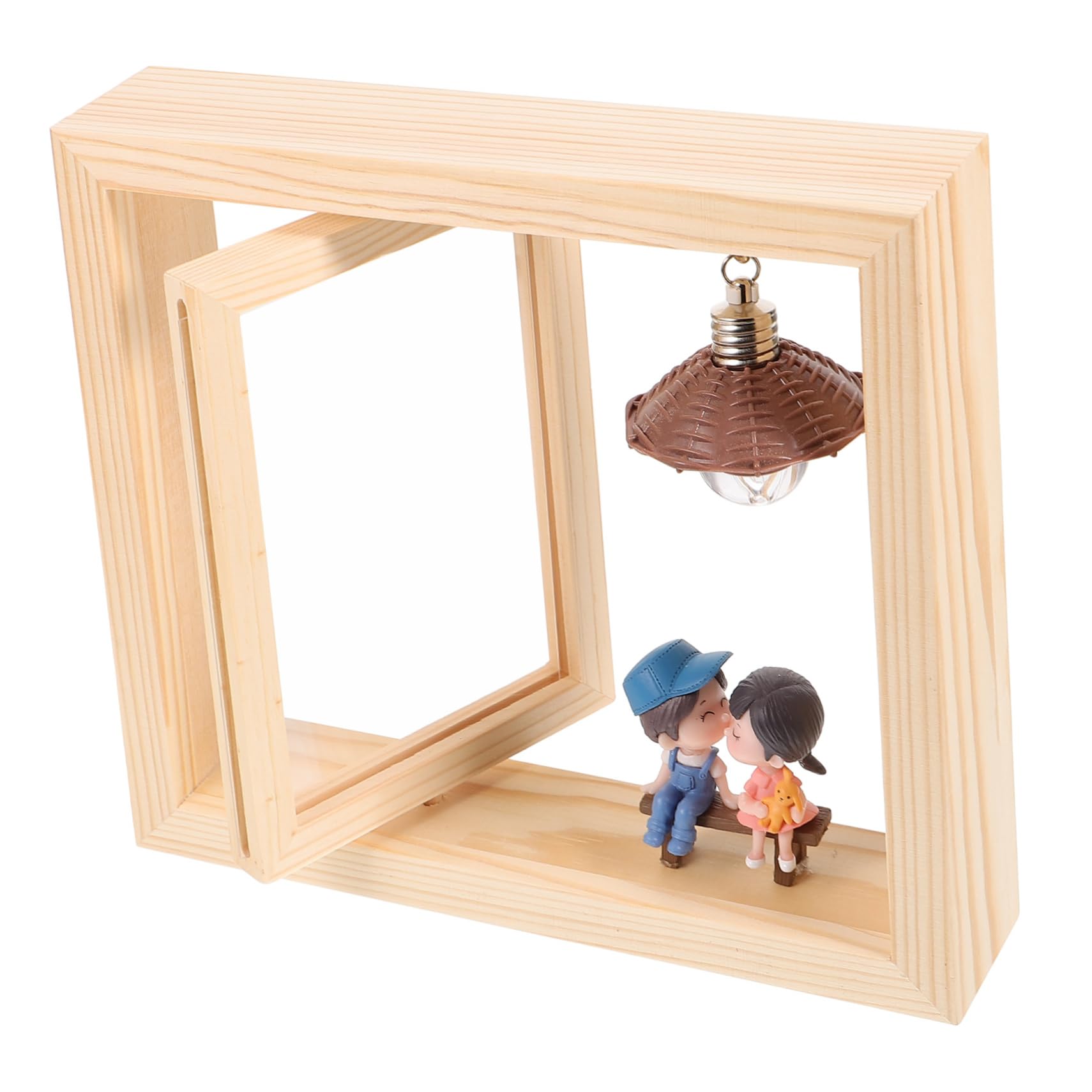 Cadre photo double face pour bureau et décoration de maison nordique