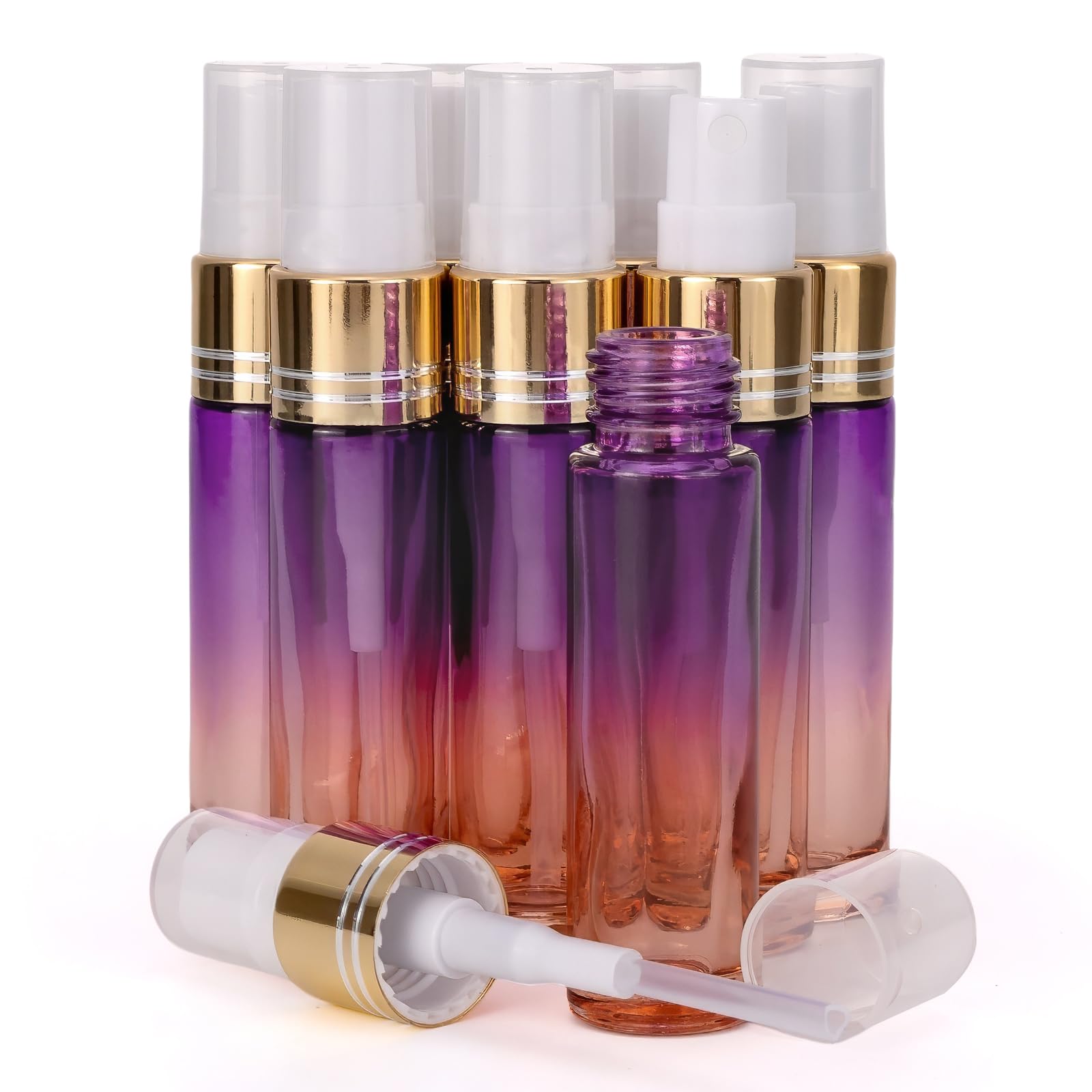 Amazon.co.jp: Ellbest 8個 10ml 空のスプレーボトル ファインミスト 