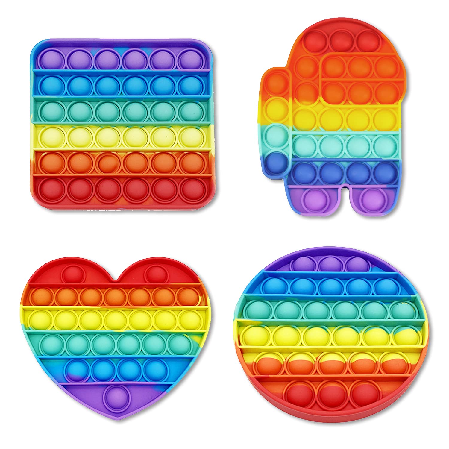 プッシュバブル プッシュポップ 2種類 4個 丸 四角 Amazon.co.jp: [ZEROHACHI] プッシュバブル プッシュポップ 「4種類