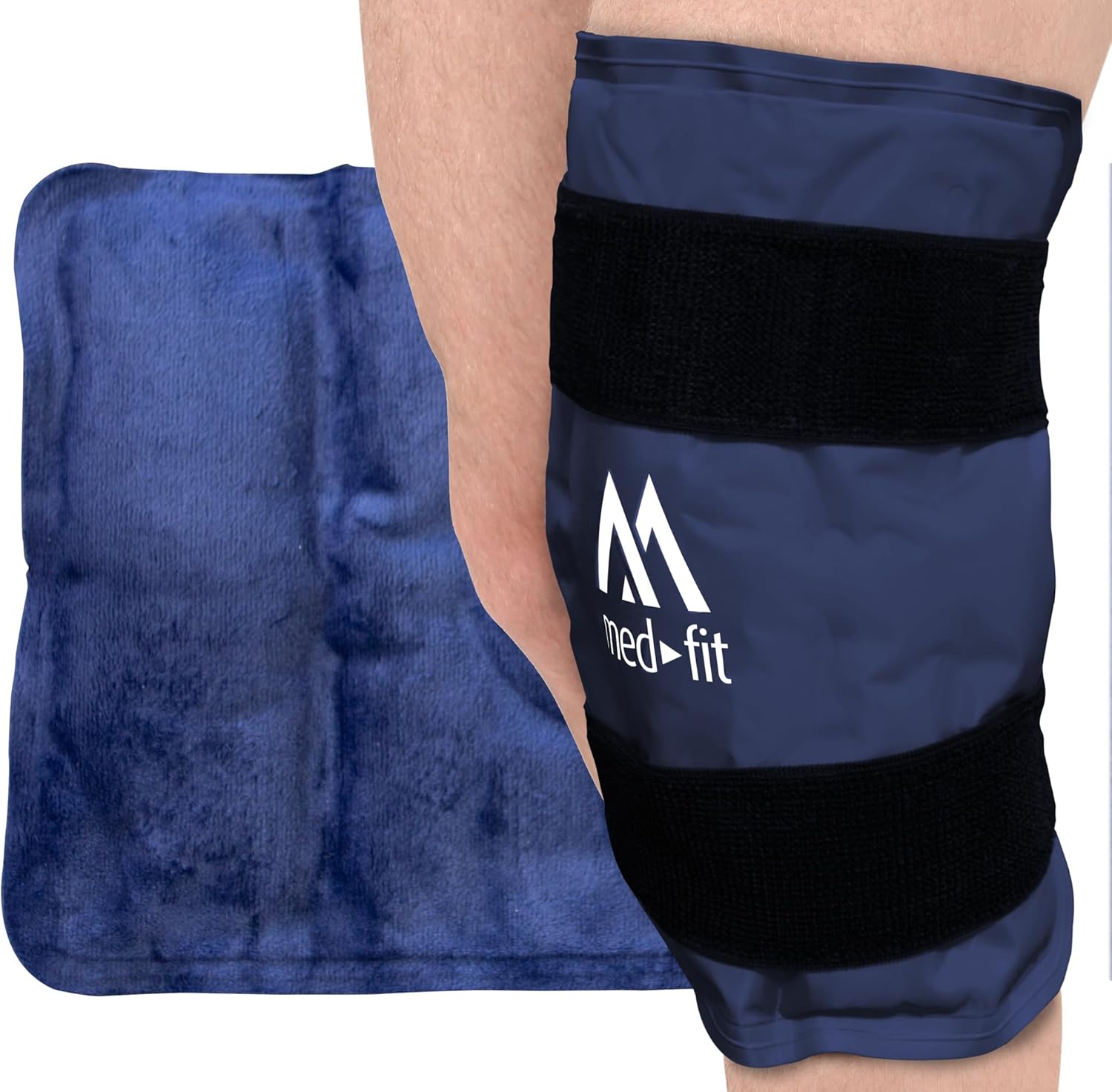 medfit Reusable Knee Compression Sleeve with Ice Pack, Ice Knee Brace