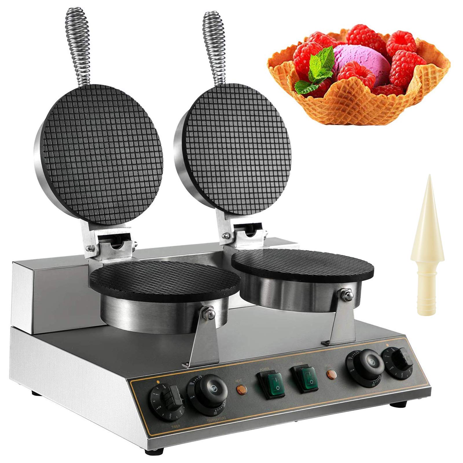 Buy VBENLEM 110V Electric Ice Cream Cone Waffle Maker Machine 1200W2
