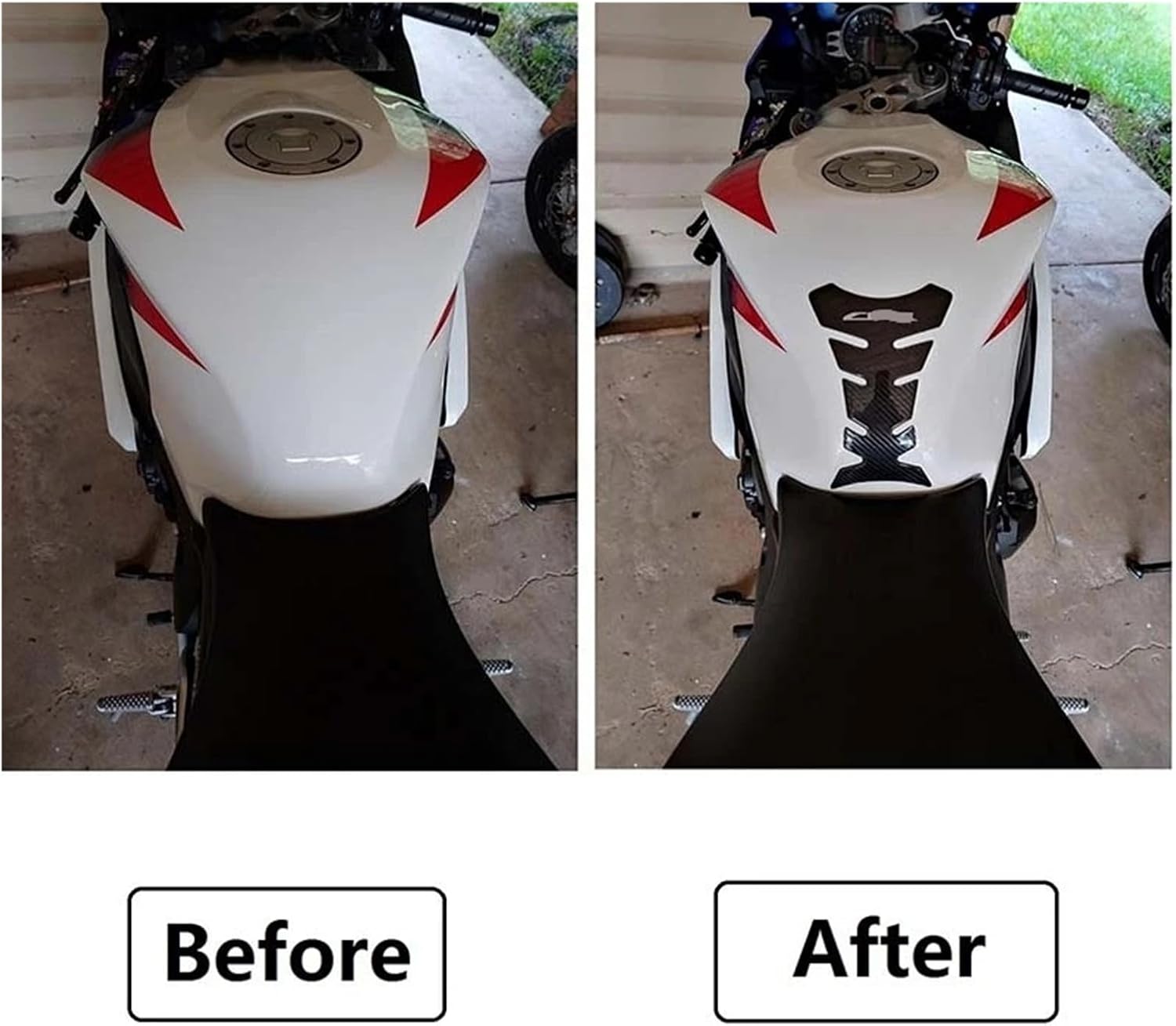 Motorcycle Tank Sticker Carbon Fiber Motorcycle Fuel Tank Pad Gas Oil Protector for H&ON&DA CBR600 1000 954 929 900 RR CBR250 300 500 R.