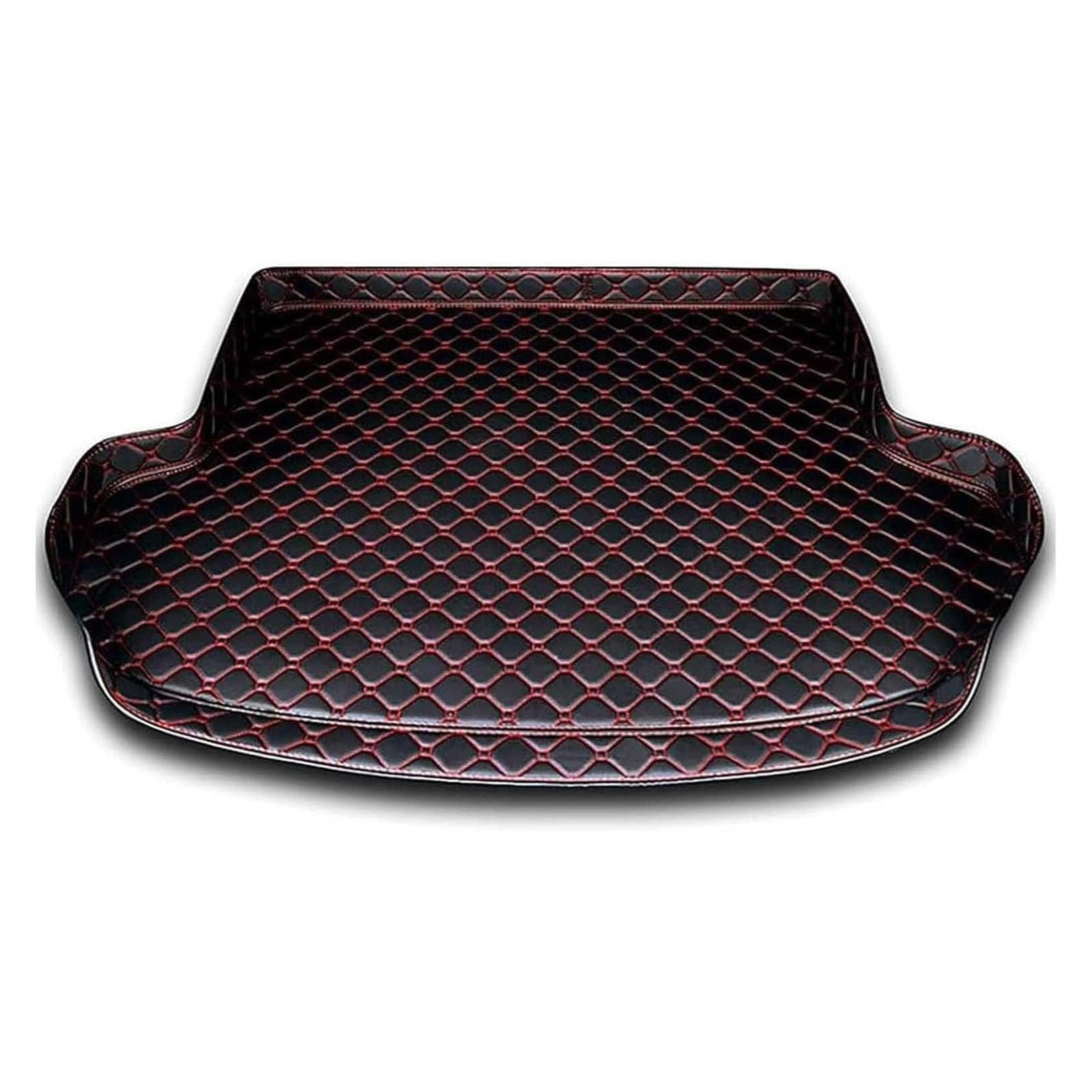 Car Boot Liner Mat For Chery Jaecoo J7 2023 2024 2025, Tailored Leather Rear Trunk Cargo Tray Liners Protector Pad,D/Black Red