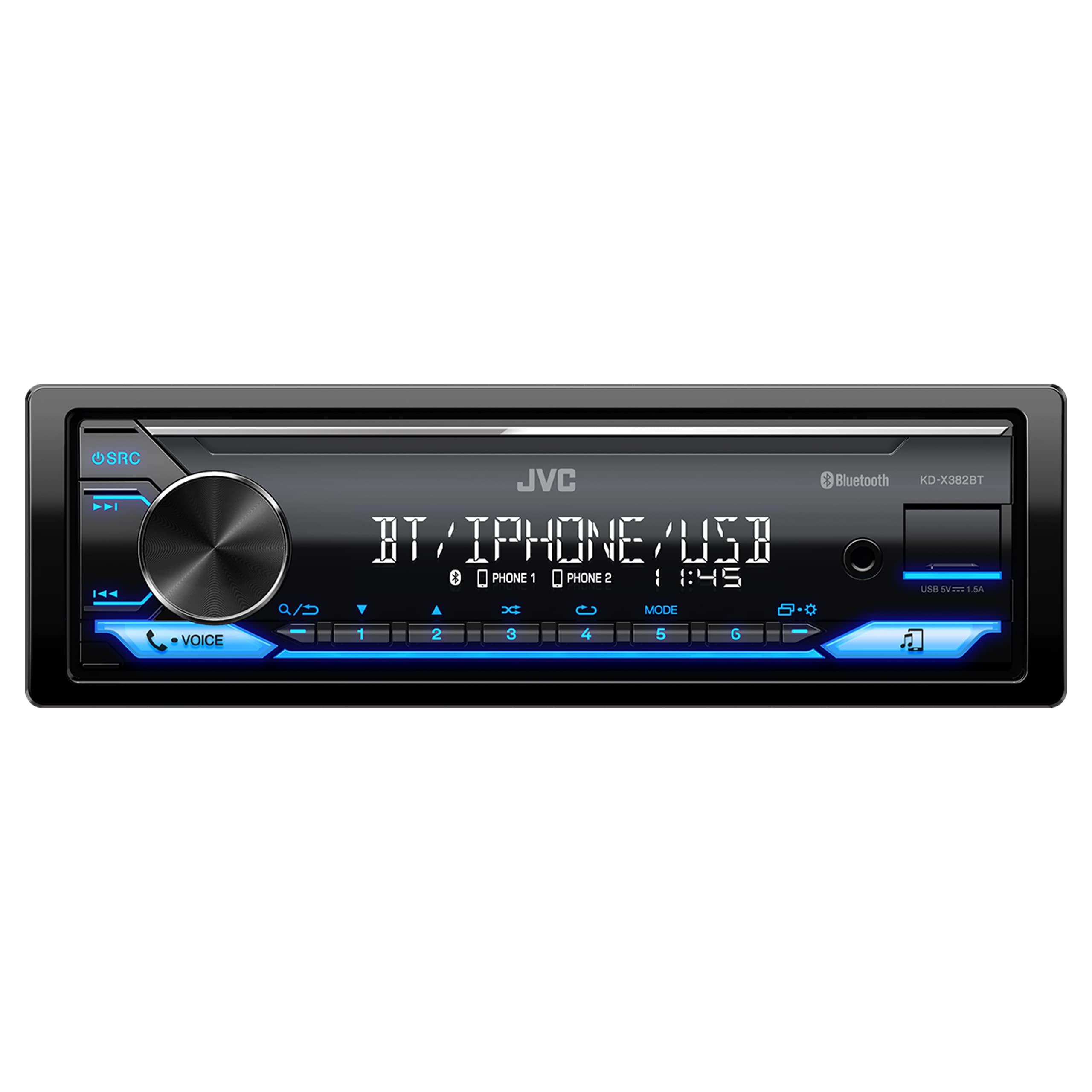 KD-X382BT Car Stereo Bluetooth, iPhone Music, USB/AUX