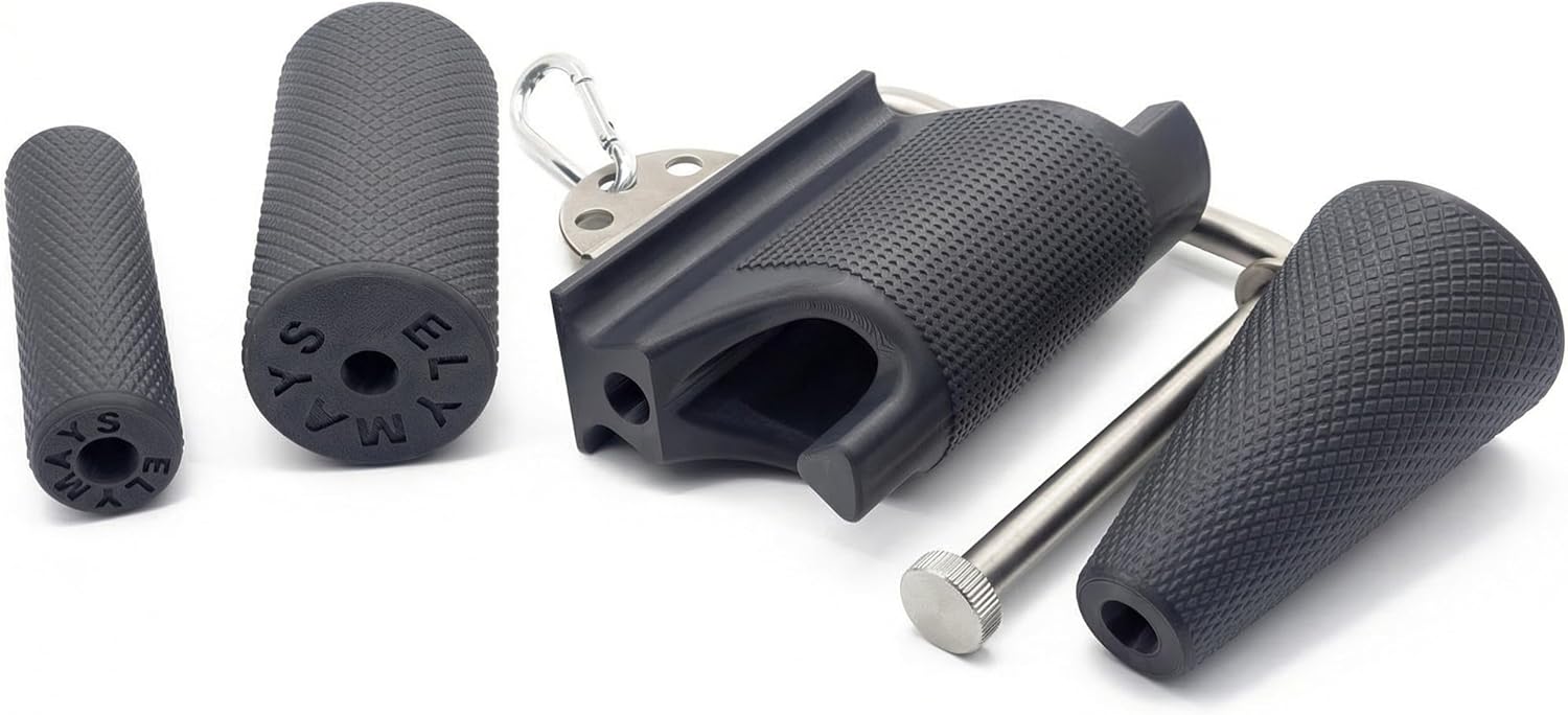 Arm Wrestling Handle Set – Grip Strength Trainer with Metal Mount, 4 Attachments for Wrist, Forearm, and Finger Strengthening