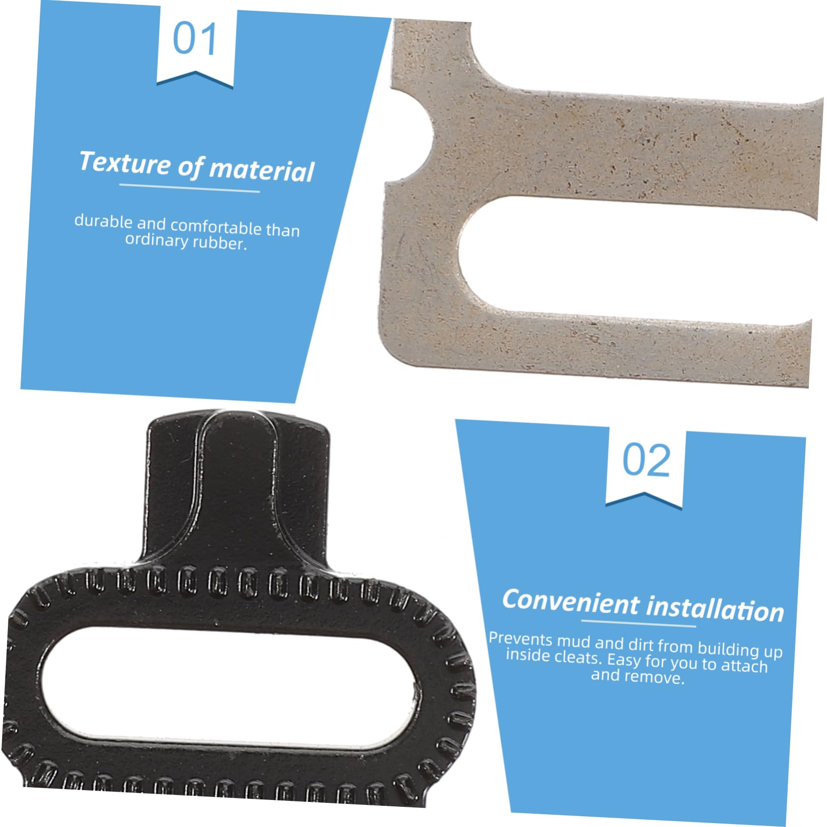 GOOHOCHY Bike Pedal Cleat Bicycle Cleat Lock Set for Efficient Pedaling Performance