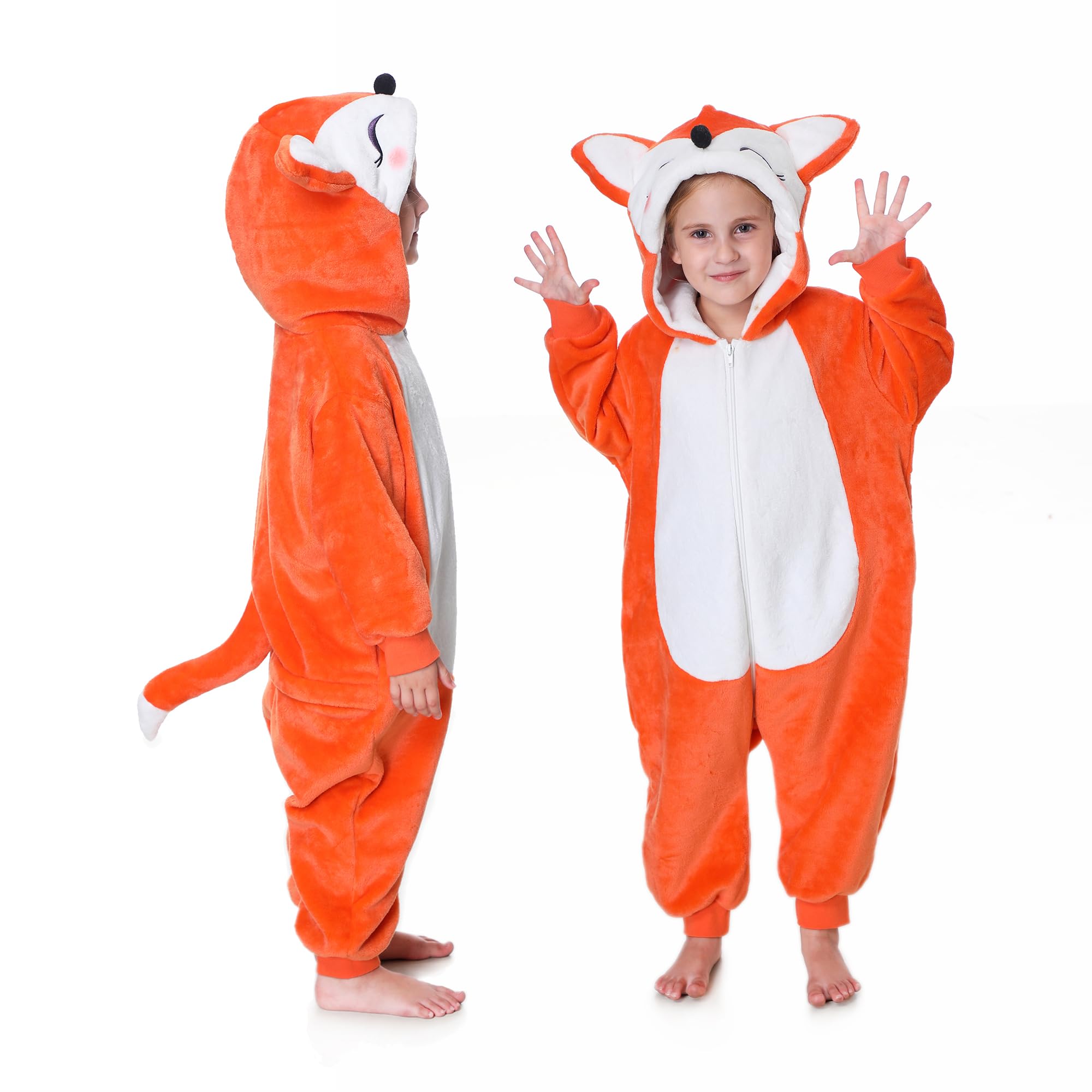 Enfant Barboteuse Animal Onesies Grenouillères Enfant Combinaisons Garçons Filles À Capuche Romepr Pyjamas
