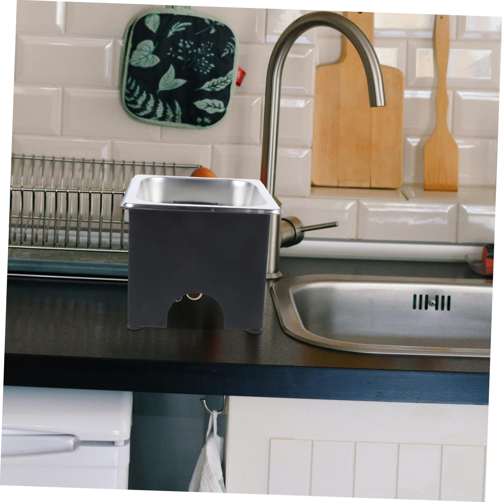 NUOBESTY Lavabicchieri per Bar in Acciaio Inox per Pulizia di Bottiglie e Bicchieri Utilizzo Facile per Casa e Ristorante Acqua ad Alta Pressione