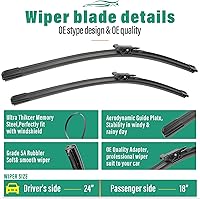 Vista 420 de 26" 20" 16" Windshield Wiper Blades Replacement for Dodge Grand Caravan 2008-2020 / Chrysler Town & Country 2008-2016 Premium All Weather Front Rear