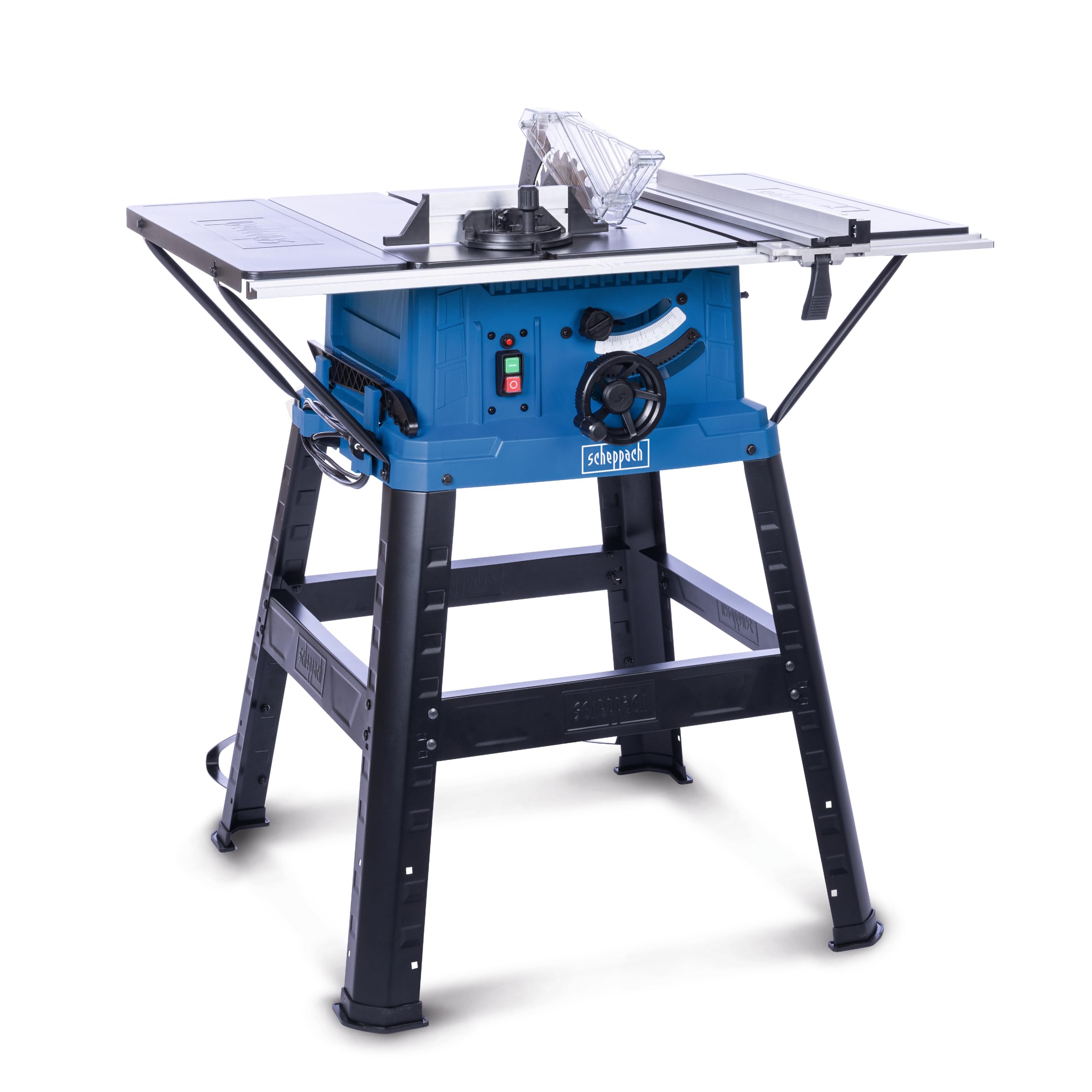 Scheppach Scie circulaire de table HS254 – 240 V – 2200 W – Support inclus | Diamètre de scie Ø 254 mm – Hauteur de coupe 85 mm – Démarrage progressif