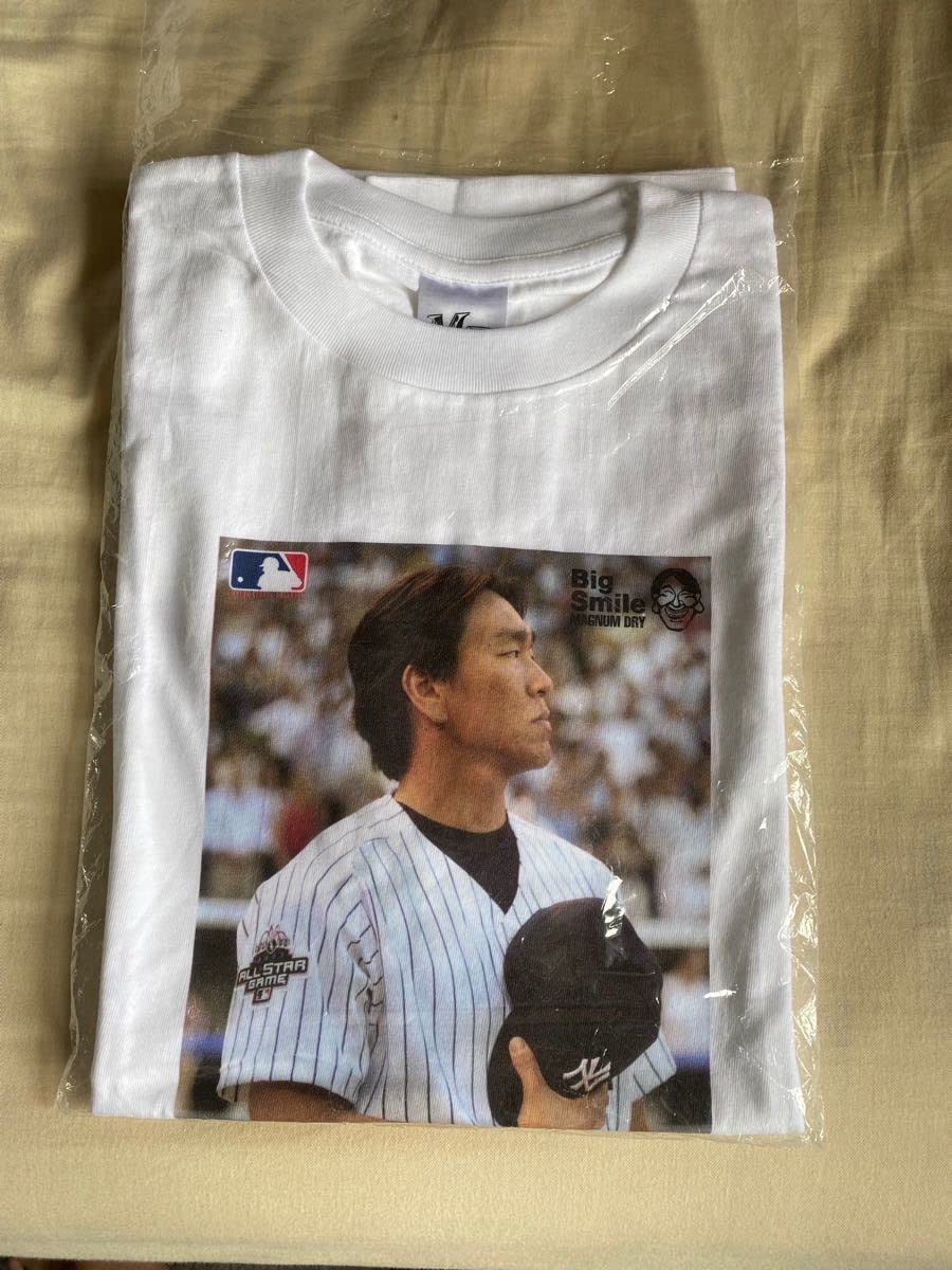 神戸智辯　松井秀喜　Tシャツ　Lサイズ 00s 【松井秀喜】 ニューヨーク・ヤンキース Tシャツ size.M