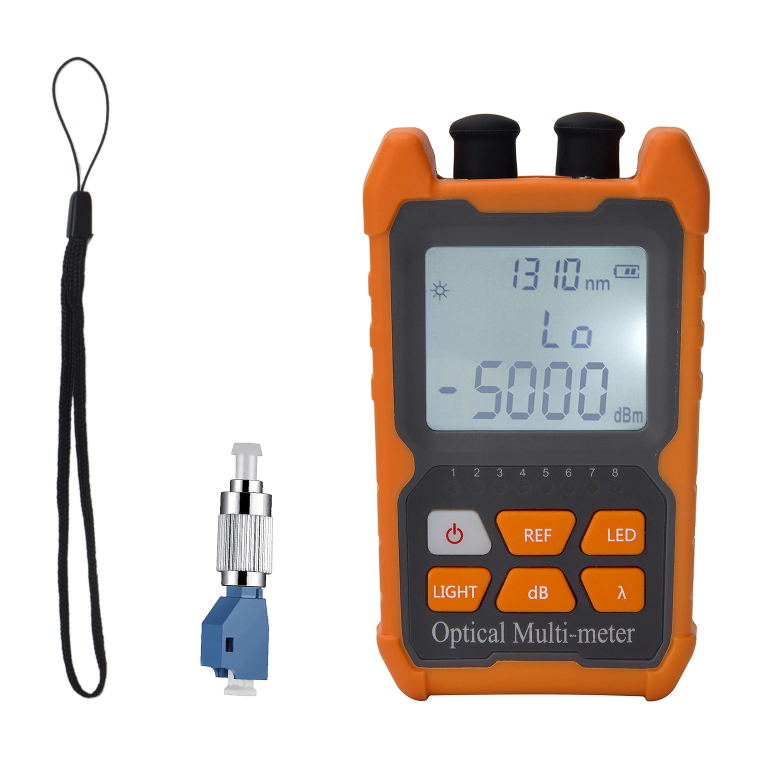 Duogalia Fiber Optic Tester Portable Fiber Light Power Meter FC/SC/ST Universal Interface -50~+26dBm Built-in 2mW Visual Fault Locator (OPM&VFL) with 1pc FC to LC Adapter-picture-21