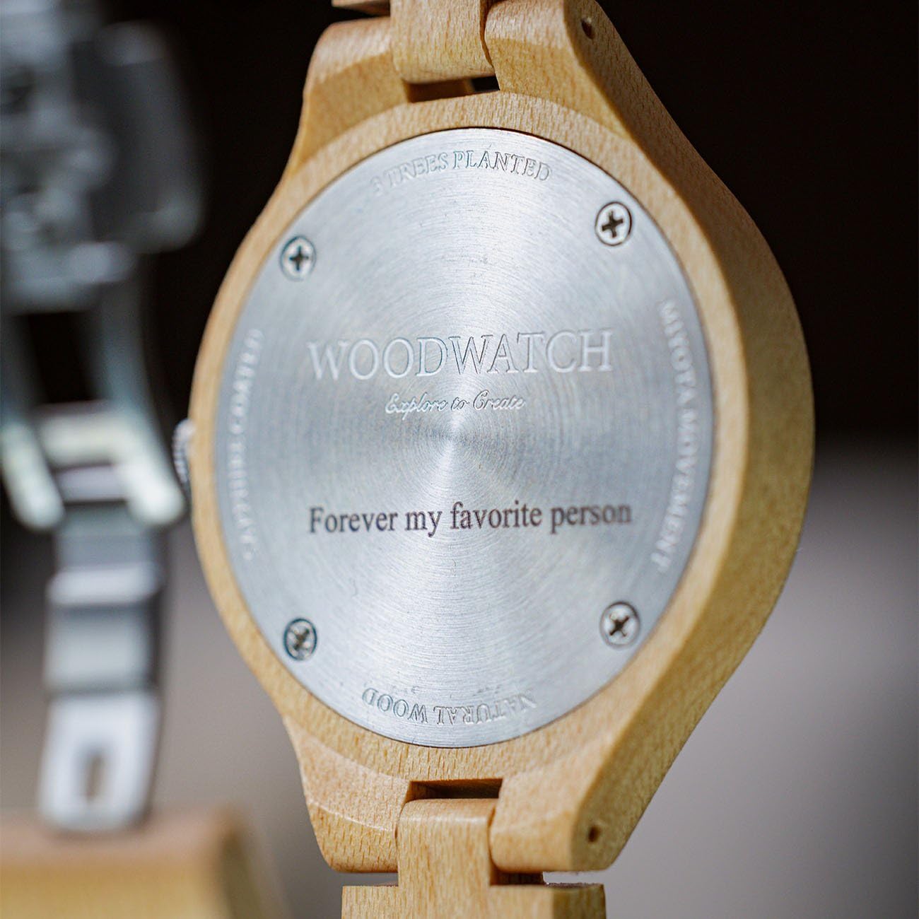 WoodWatch Blue Ocean | Holzuhren für Damen - Armbanduhr Holz Damen Premium | Wood Watch for Woman | umweltfreundliches Produkt, wir Pflanzen 1 Baum für Jede Uhr