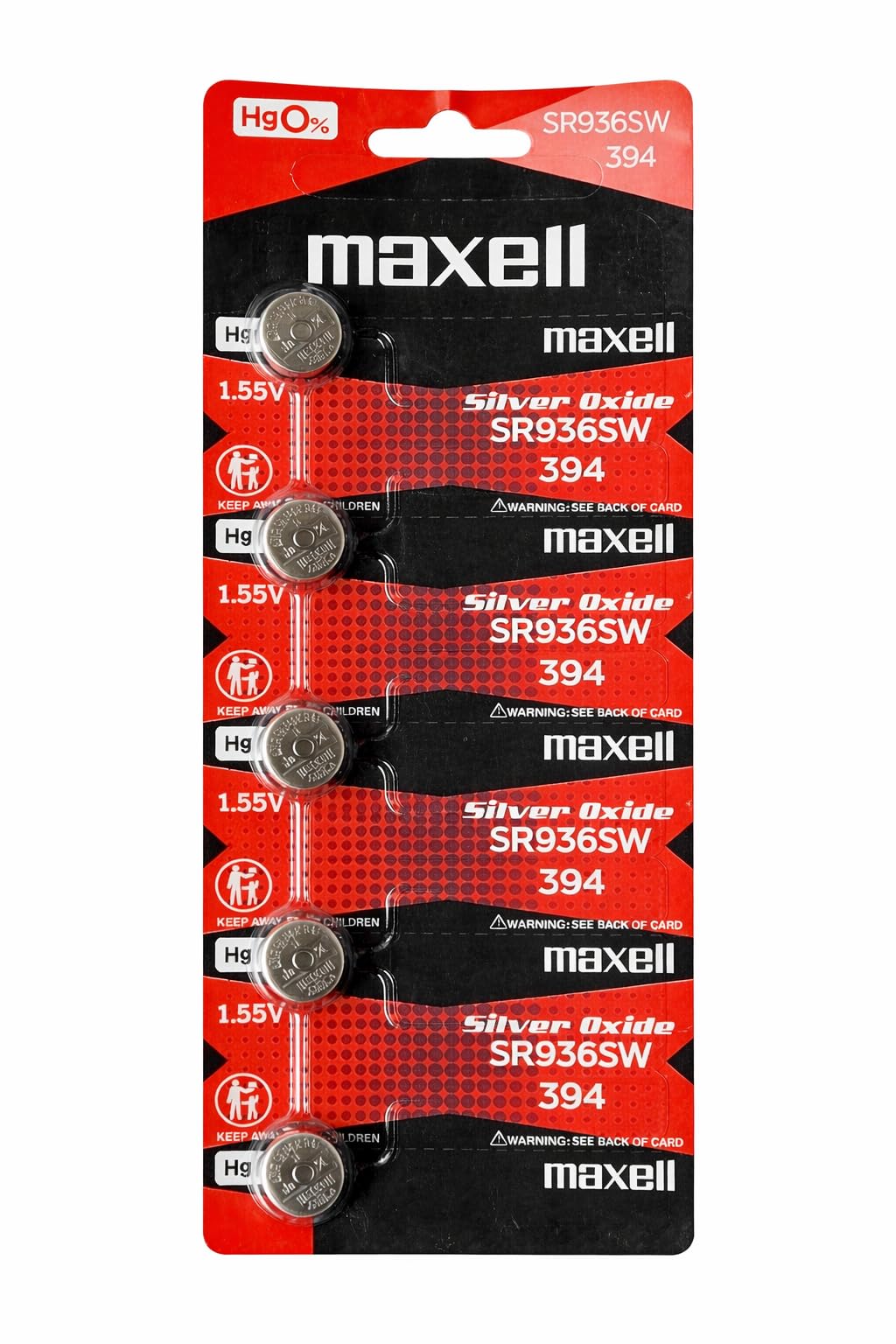 Amazon | maxell マクセル ボタン電池 5個1.55V 時計 酸化銀電池