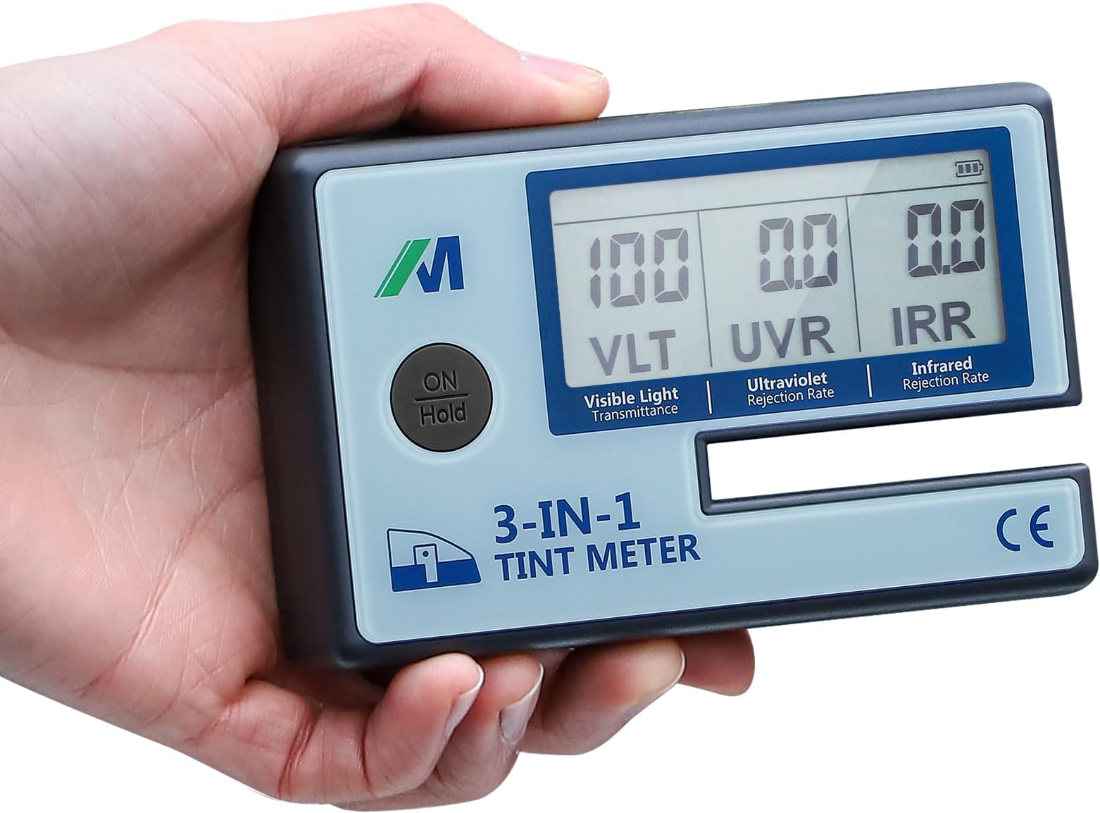 Mxmoonfree 3-in-1 Tint Meter, Solar Film Transmission Meter, Digital Window Tint Meter UV IR Rejection Meter Spectrum Tester for Precise Filmed Glass Testing Window Tint