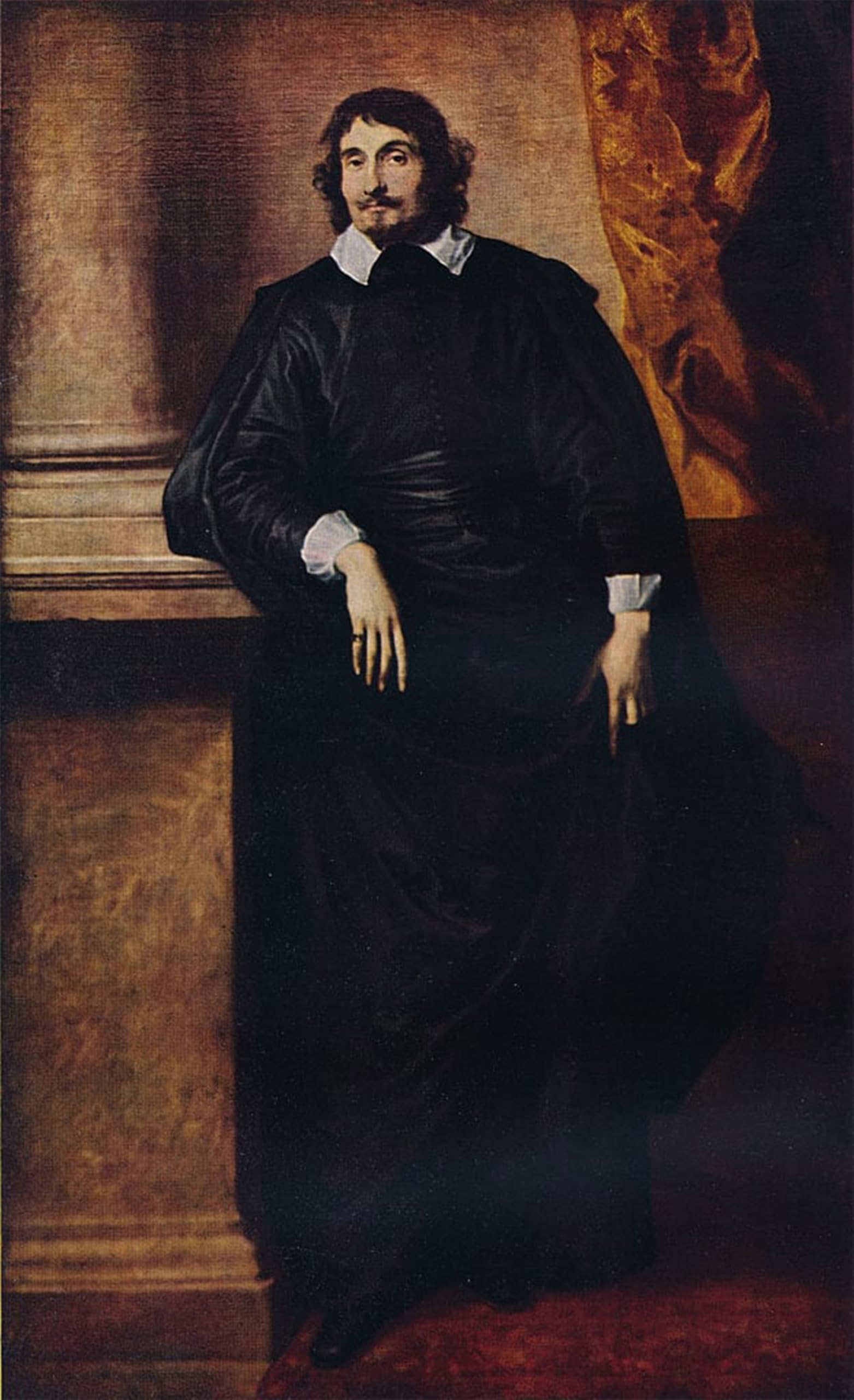 ARTXLXXBN Famous Painting Art Wall Decor Abstract Art Picture Portrait of the Abbe Scaglia by Anthony Van Dyck Animal Pictures for Home Decor 60x90cm