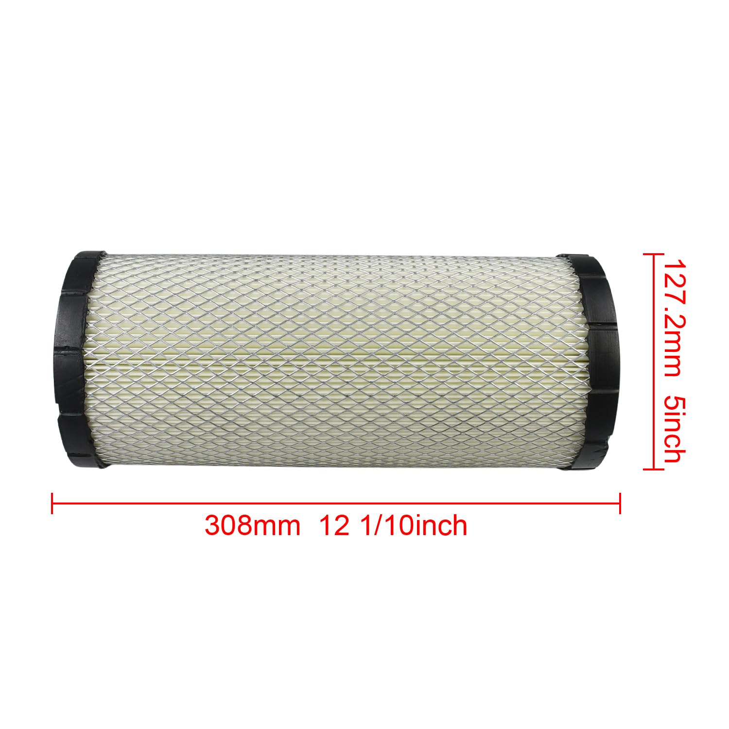 Lot de 2 filtres à air P822768 62420GT compatibles avec Donaldson - Compatible avec Baldwin - Compatible avec Fleetguard - Compatible avec les tracteurs compacts Bobcat CT225 CT230 331 334