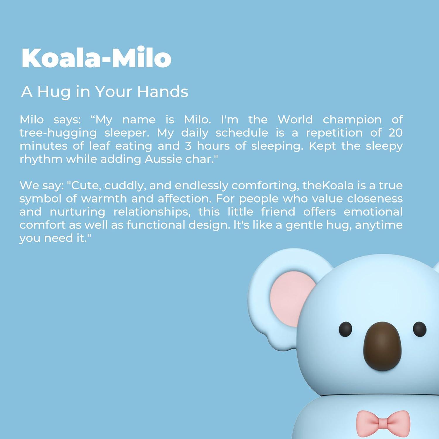 Insulated Stainless Steel Tumbler with Detachable Soft Animal Head,Leakproof BPA-Free,15.2oz Kids Water Bottle with Straw for School and Travel(Koala) - Image 2