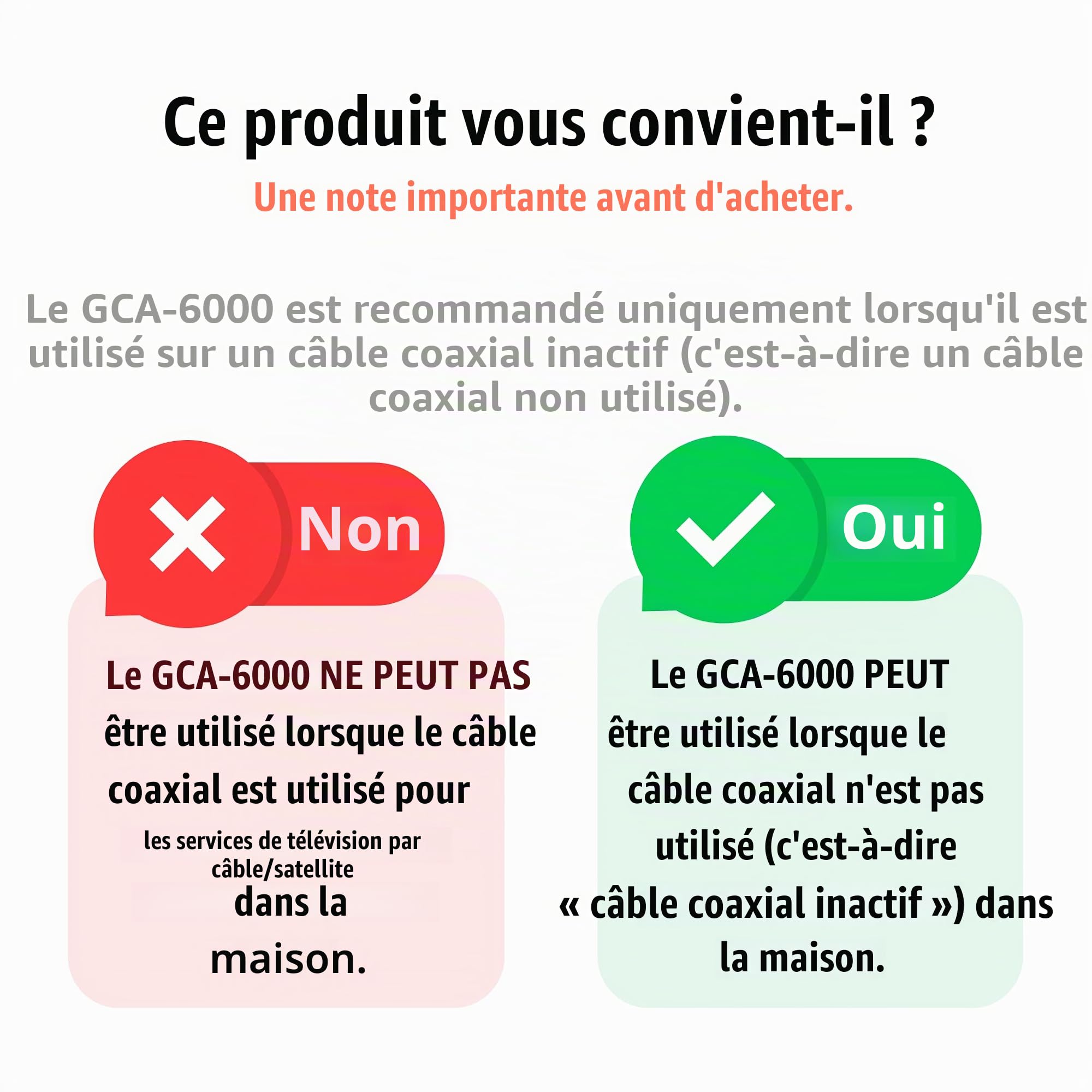 Comtrend (GCA-6000KIT) - Kit 2 adaptateurs G.hn Ethernet via Coaxial 1 200 Mbps pour améliorer streaming et jeux