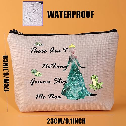 Miniatura 3 de Bolsa de cosméticos de princesa de rana, regalo para fanáticos de Tiana, no hay nada que me detenga, bolsa de maquillaje, cuentos de hadas, regalo