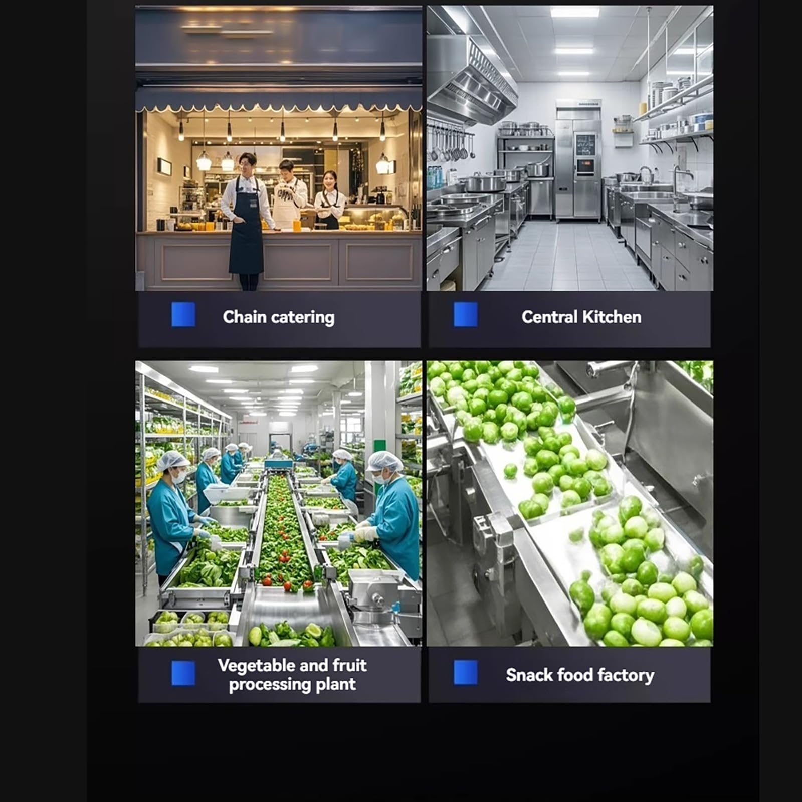 Trituratore elettrico commerciale per alimenti, uscita 100kg/h, spessore regolabile 1-5mm, facile smontaggio per una preparazione rapida della cucina, ampio scivolo di alimentazione