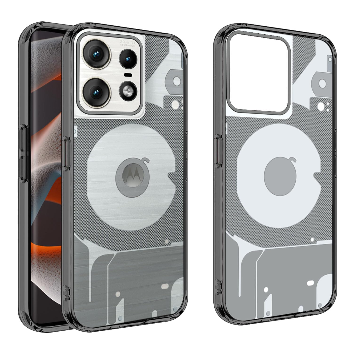 HELLO ZONE Back Cover Case for Motorola Moto Edge 50 Pro 5G -Smoke Grey Transparent (B0D33PWZYX) Amazon Price History, Amazon Price Tracker