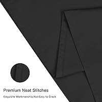 Vista 4 de Deep Dream - Juego de 2 fundas de almohada estándar 100% algodón de 600 hilos, 20 x 26 pulgadas, cierre de sobre súper suave y transpirable (negro)