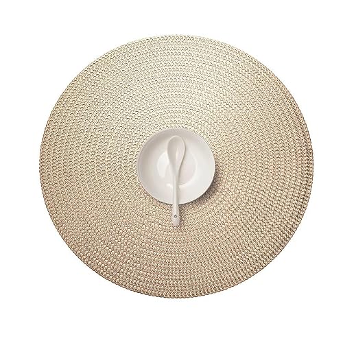 Dkiugl D Gol-Stampe Placemats Western-Style Hollow Roun Table Mats Heat-Insulating Ecorative