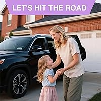 Vista 7 de 2PACK Leather Car Backseat Organizer with Tablet Holder - 9 Large Storage Pockets, Foldable Food Tray & Anti-Scratch Kick Mats - Universal Car Seat