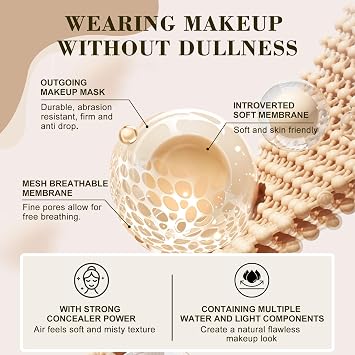 Ultrablend 4 In 1 Foundation, Match Skin Color Changed Foundation Liquid With Spf 50, Waterproof for Makeup.