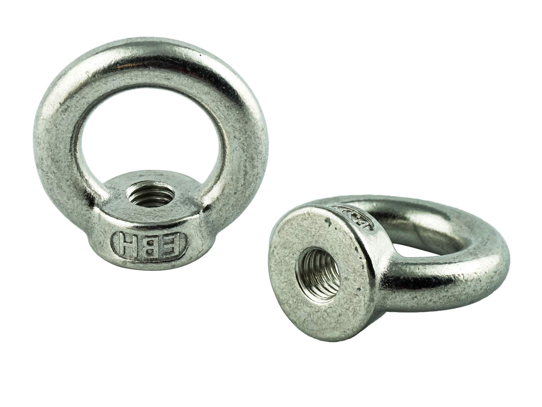 AGBERG M20 (5 unidades) Tuercas anulares fundidas y pulidas - Acero inoxidable VA A2 V2A - Tuercas anulares - Tuercas de ojal - similar a DIN 582