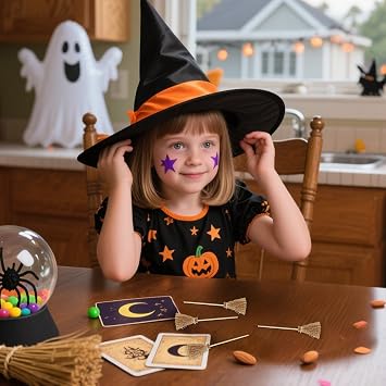 Witch Broom Decor,Tiny Halloween Straw - Doll House Furniture Decor for Party Theater Performance Stage Show Festival Celebration Masquerade Family Gathering