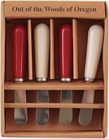 Vista 24 de Juego de 4 cuchillos esparcidores de cerámica (corona de oliva)