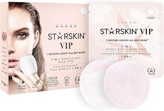 STARSKIN 7-Seconds Face Mask (18 Toning Pads), 7-in-1 Korean Toning Pads for Instant Hydration, All Skin Types, Exfoliating and Pore Reducing with Kudzu Root, K-Beauty Skin Care