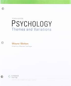 Amazon.com: Psychology: Themes & Variations, Loose-leaf