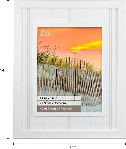 Miniatura 4 de Paquete de 8: Tablero de abalorios blancos de 11 pulgadas x 14 pulgadas; marco, Home by Studio Décor®