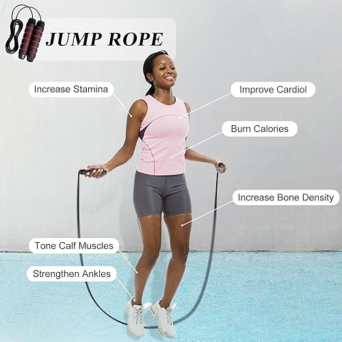 Miniatura 6 de Juego de equipo de entrenamiento de fútbol, 20 pies 12 peldaños Pro Speed & Agility Escalera, paracaídas de resistencia, cuerda de saltar, 5 bandas