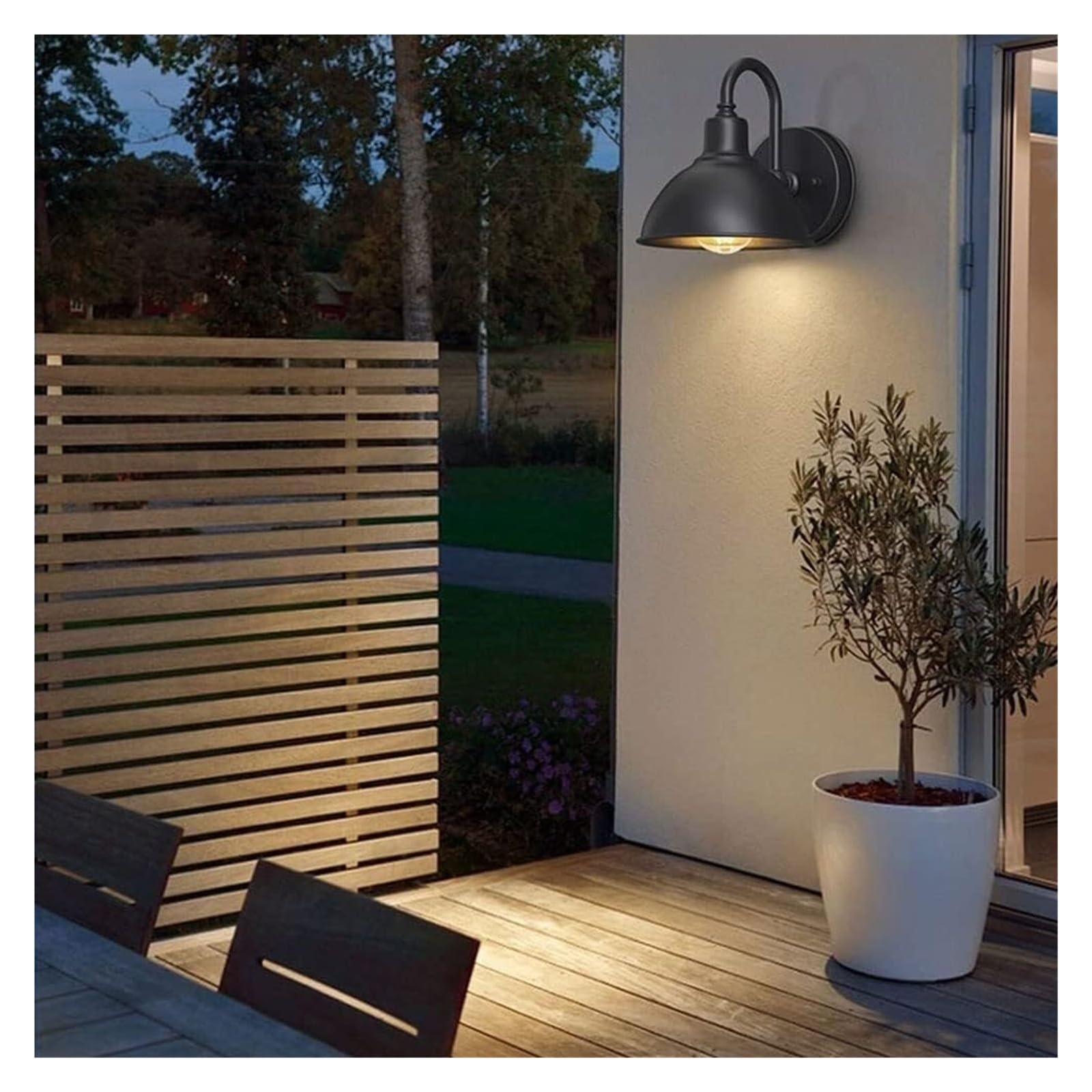 Lámpara de Pared Exterior Impermeable, Color Negro, Casquillo E27, de Hierro, para Patio, Villa, jardín, iluminación de Pasillo, balcón.