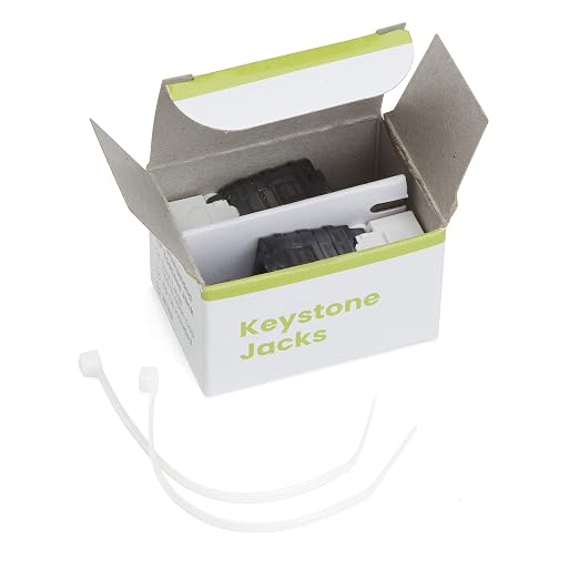 Jack Keystone Cat6 UTP RJ45 2 Piezas Blanco miniatura 7