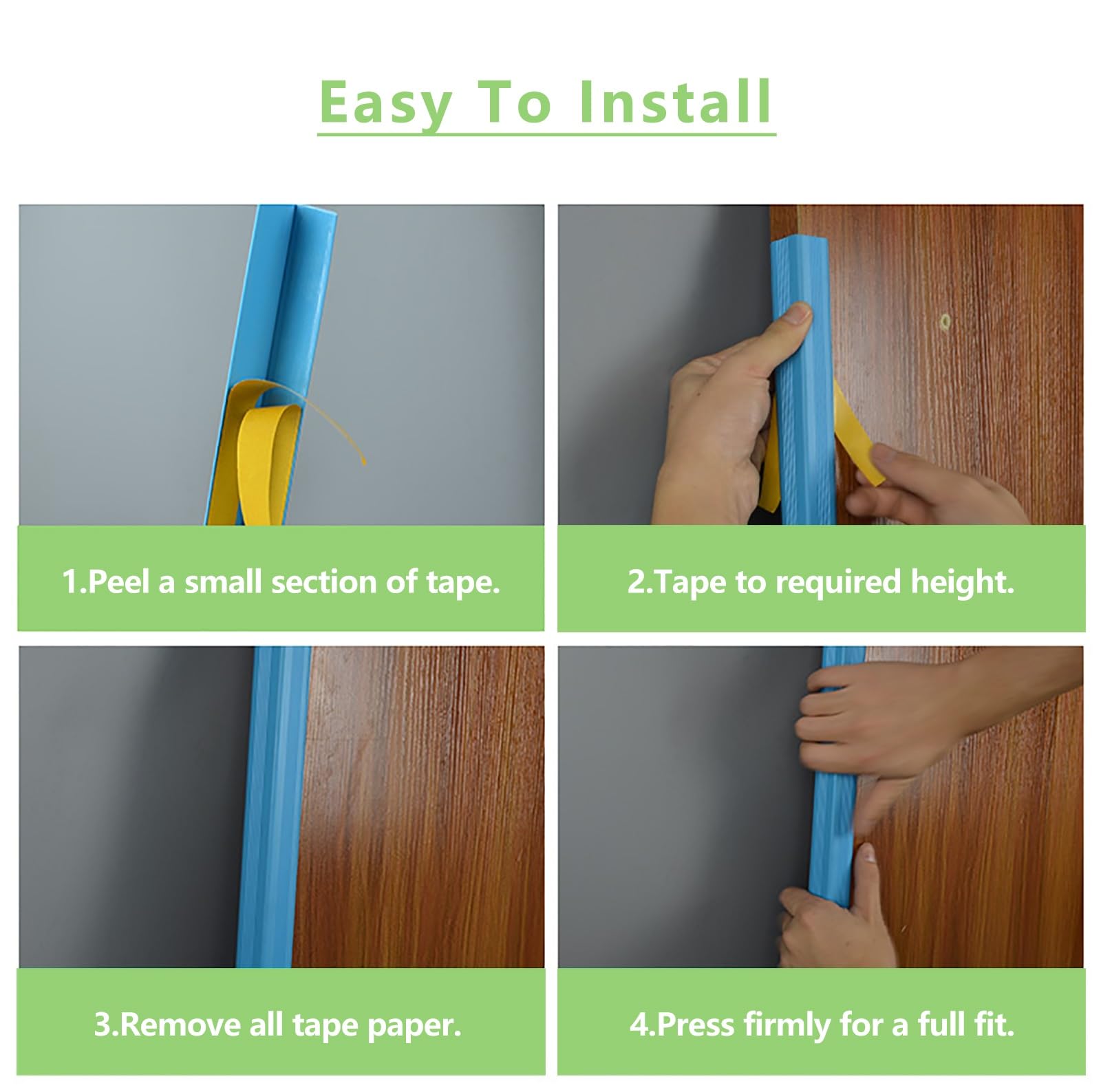 Protectores Esquinas Esquineros de Pared de PVC Autoadhesivos, Grueso Protector de Muebles Bebé Niño Seguridad Verde Naranja Púrpura para Escuelas Kindergarten niños, Tiras de Borde de Parachoques de