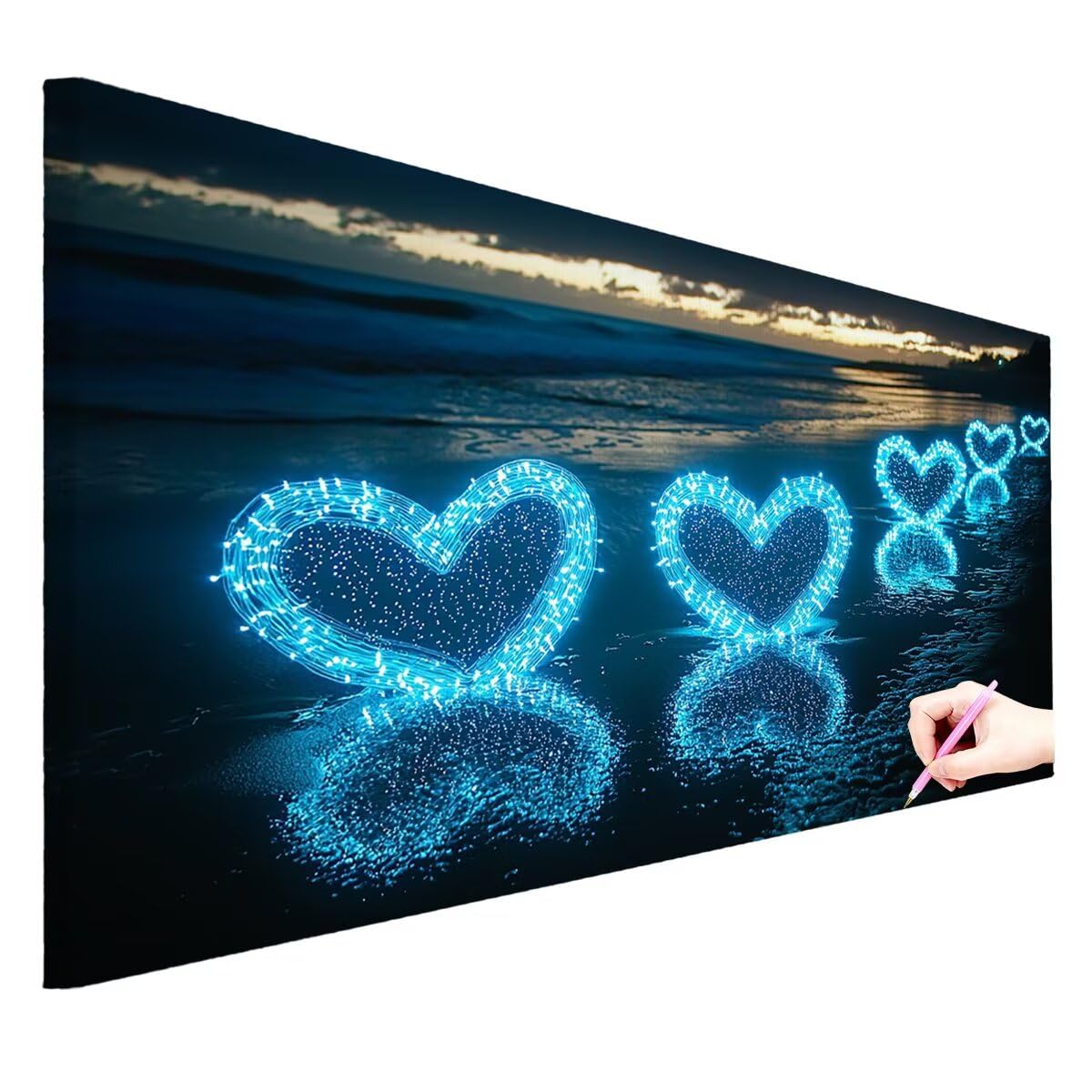 Diamond Painting Groß XXL 200x100cm, Diamond Painting Strand Bilder -0305